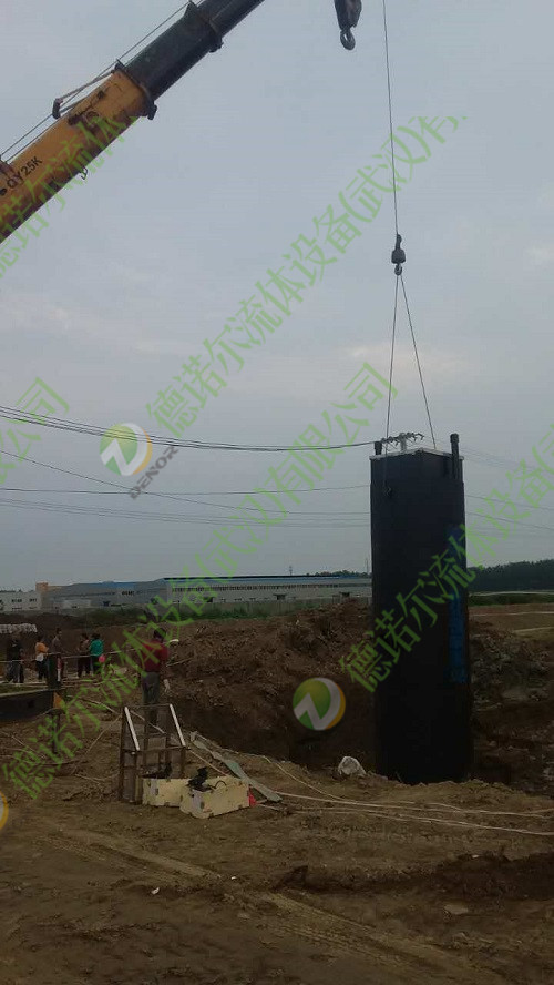 一體化泵站安裝現(xiàn)場(chǎng)