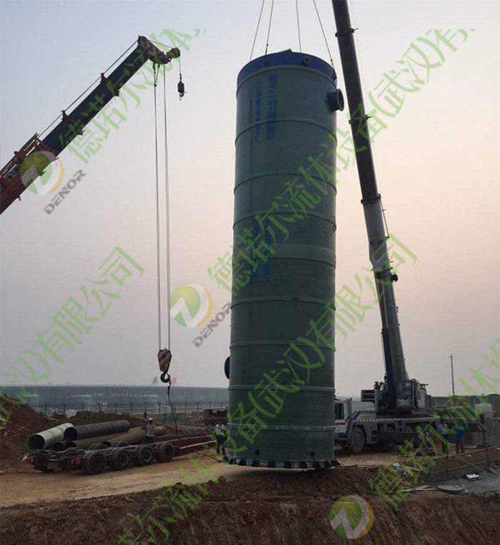 一體化預(yù)制泵站天河機(jī)場(chǎng)現(xiàn)場(chǎng)安裝圖