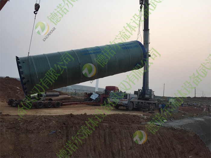 一體化預(yù)制泵站天河機(jī)場(chǎng)現(xiàn)場(chǎng)安裝圖