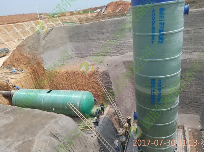 一體化預(yù)制泵站天河機(jī)場(chǎng)現(xiàn)場(chǎng)安裝圖