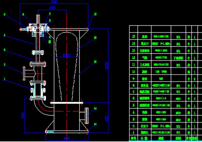 雨水調(diào)蓄池智能噴射器Cad圖 雨水調(diào)蓄池智能噴射器Cad圖
